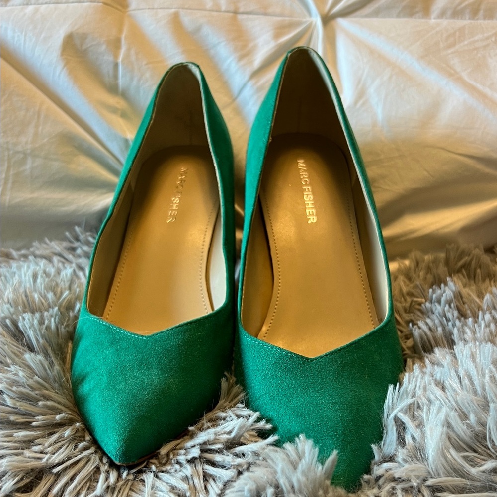 Marc Fisher Emerald Green Heels